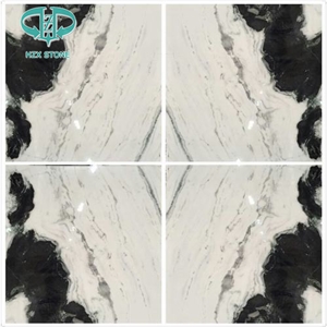 China White Marble, Panda White Marble Slab, Sicuan White, Flooring Tile, Wall Decoration, Book Matched Slabs and Tiles, Polished Marble Slab, White Marble Slab for Project and Bath Room, Vanity Top