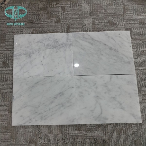 White Carrara /Ariston White/Snow White/Bianco Carrara White Marble Tiles & Slabs, Italy White Marble, Floors & Wall Clading Decoration, Polished Tiles&Slabs