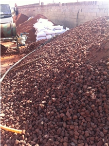 Colorful Lava Stone, Red Basalt Gravels