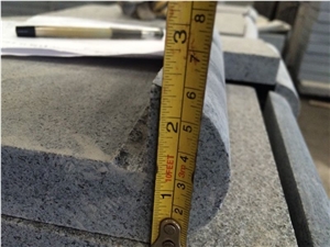 G654 Flamed Rounded Grey Granite Pool Coping,Sesame Grey Flooring Tiles & Slabs,Padang Dark Flamed Granite Skirting Tiles