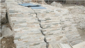 Garden Lanscape Tile, Natural Slate Tack Tile on Mesh for Garden, Cultured Stone
