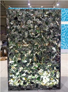 Luxury Stone Green Gemstone Slab for Homes /Verde Semiprecious Stone Slabs