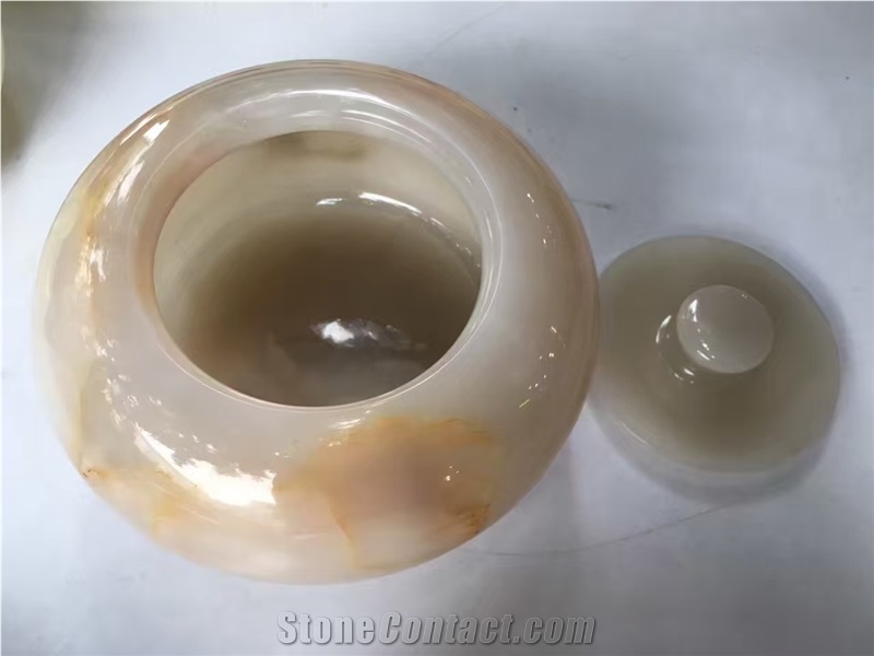 Polished White Onyx Ashtray,Handcrafts Ashtray