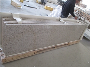 China Gold Color Granite Giallo Fantasia G682 Countertop Polished Surface, China Granit Padang Gelb Countertop,Granite Desert Gold Countertop