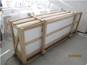 China Quartz Kithchen Countertop/ Island Top with White Color