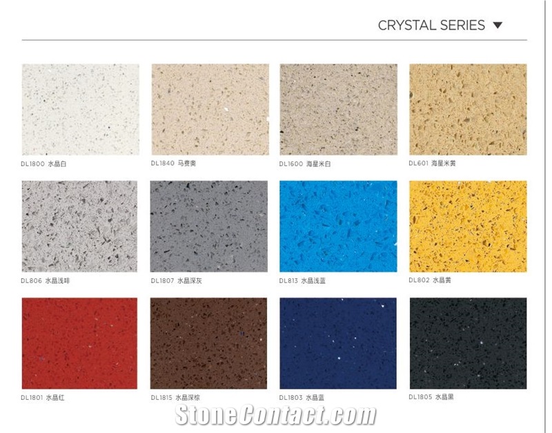 Chinese Artificial Quartz/Crystal Black Quartz Kitchen Countertops