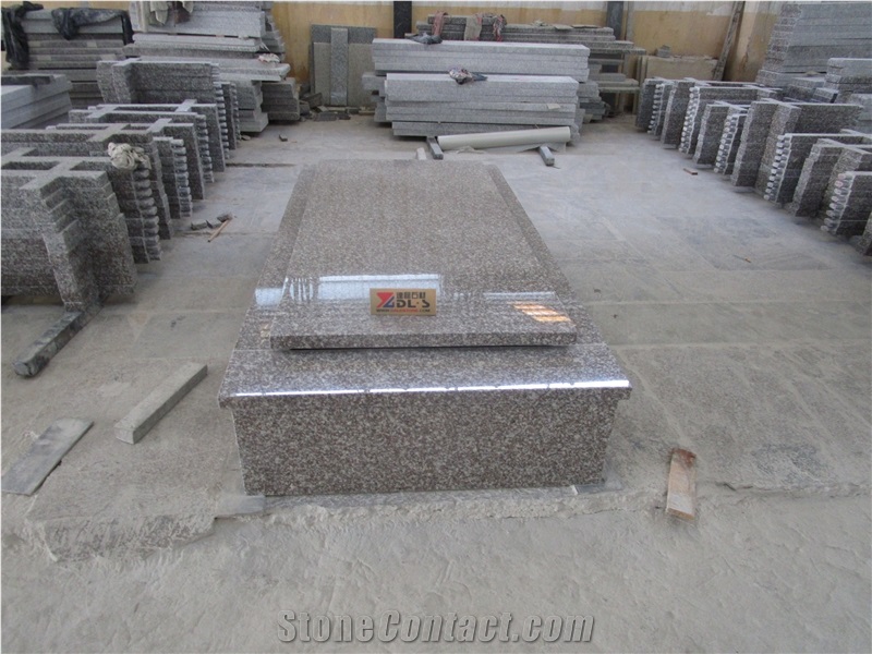 French Style G664 Granite Single Monument & Tombstone, Cemetery Tombstones,Simple Style Tombstone