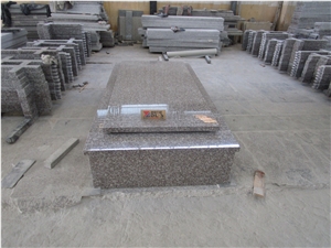 French Style G664 Granite Single Monument & Tombstone, Cemetery Tombstones,Simple Style Tombstone