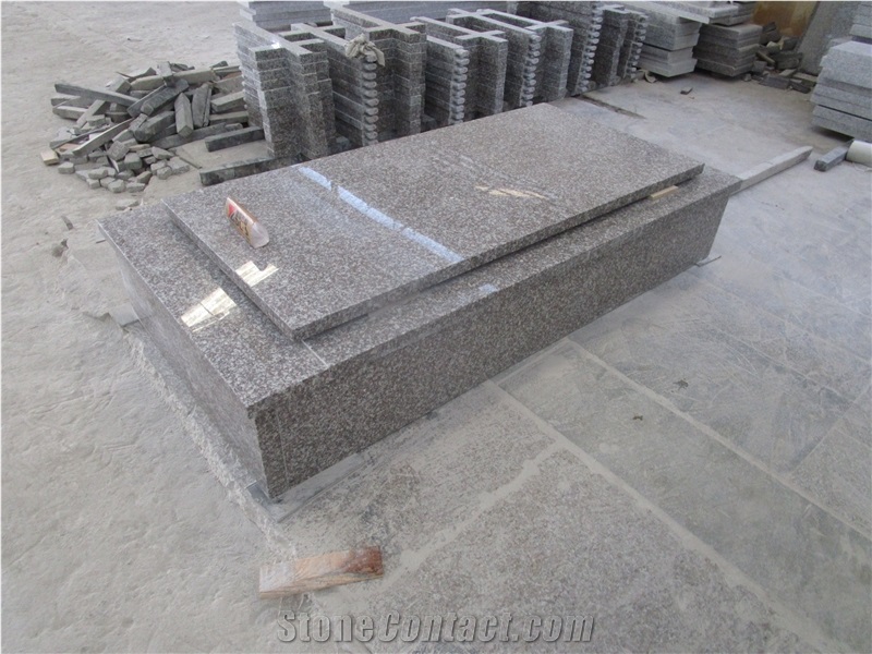 French Style G664 Granite Single Monument & Tombstone, Cemetery Tombstones,Simple Style Tombstone