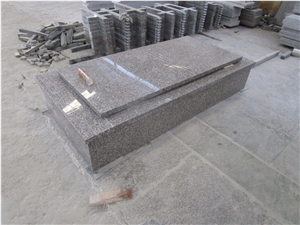 French Style G664 Granite Single Monument & Tombstone, Cemetery Tombstones,Simple Style Tombstone