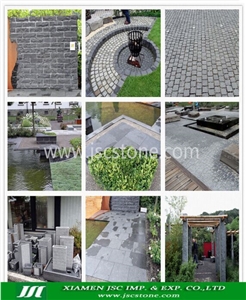 G654 Granite Cube Stone,Mesh Cobble Stone
