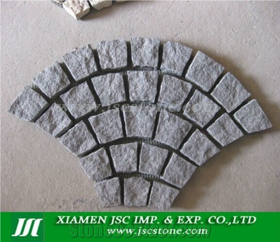 G654 Granite Cube Stone,Mesh Cobble Stone