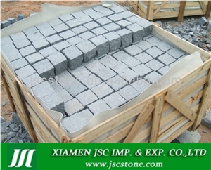 G654 Granite Cube Stone,Mesh Cobble Stone