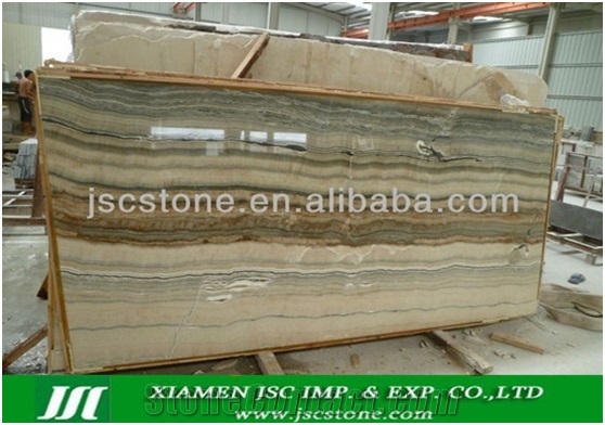Green Bamboo Onxy Slabs & Tiles, China Green Onyx
