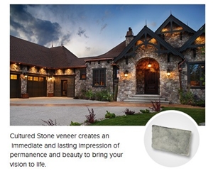 Grey Slate Cultured Stone, Slate Wall Cladding, Stacked Stone Veneer