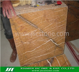 Rain Forest Brown Marble Tiles & Slabs, India Brown Marble