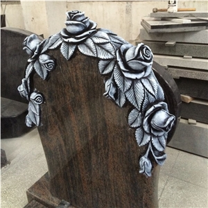 Barap Granite Gravestones with Antique Rose