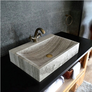 Grey Wood Marble Bathroom Rectangle Basins Grey Wood Marble Bathroom Rectangle Basins