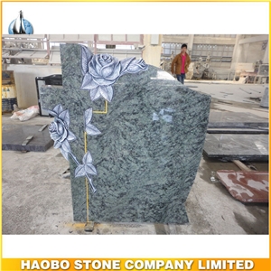 Wholesale Cheap Granite Carved Rose Headstone