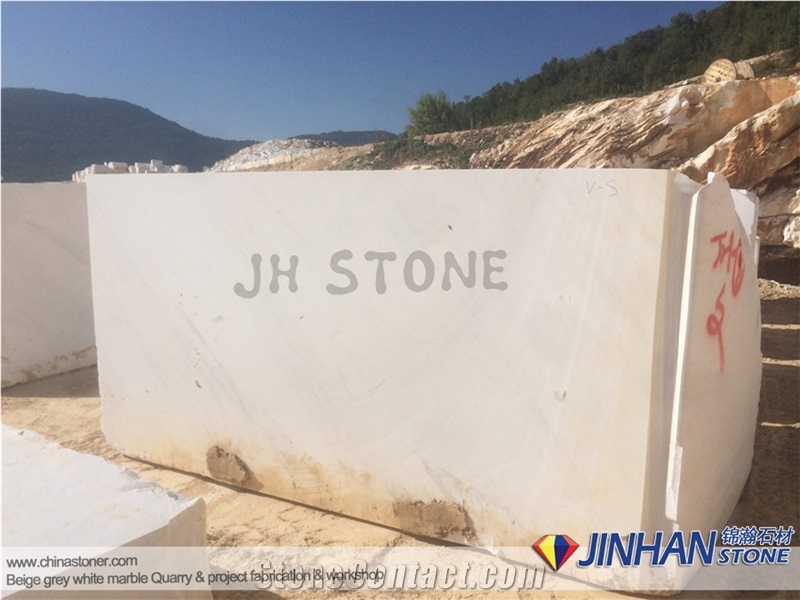 Ariston White Marble Blocks, White Of Granitis Marble Blocks, Ariston Venus Marble, Galaxy Classico Marble Blocks