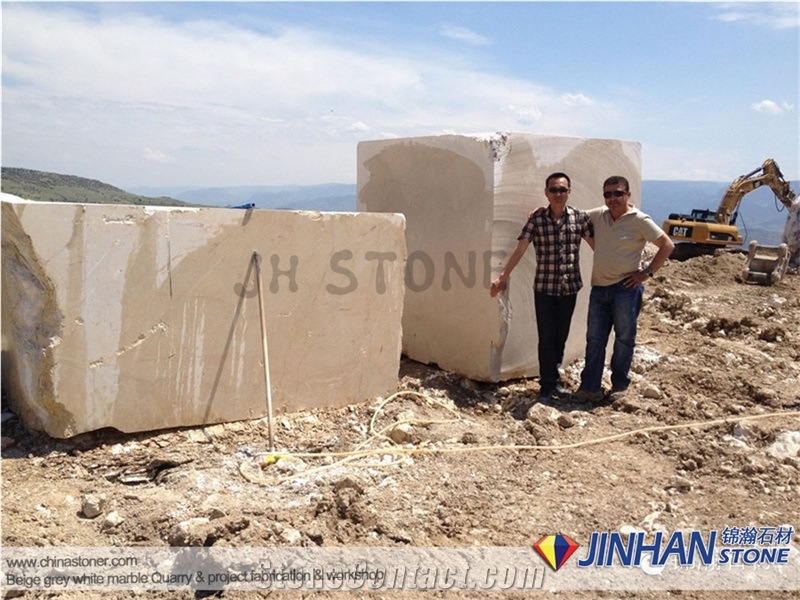 Chanel Cloud Marble Blocks, Turkey Marble Blocks, Beige Marble Blocks
