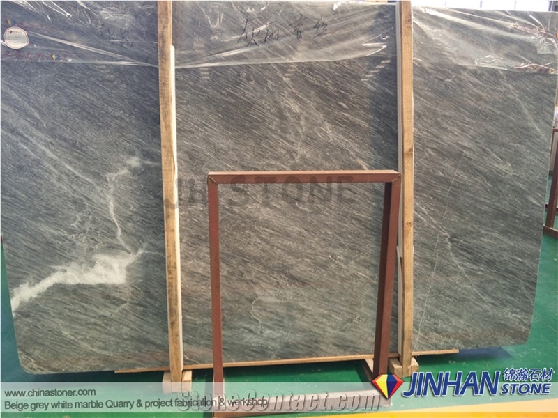 Grigio Brasile Marble Slab, Phillips Grey Marble Slab, New Grey Color Marble Slab