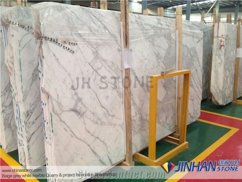 Statuarietto Bianco Marble Staircase, Statuarietto White Marble Stairs, Bianco Statuario Marble Steps