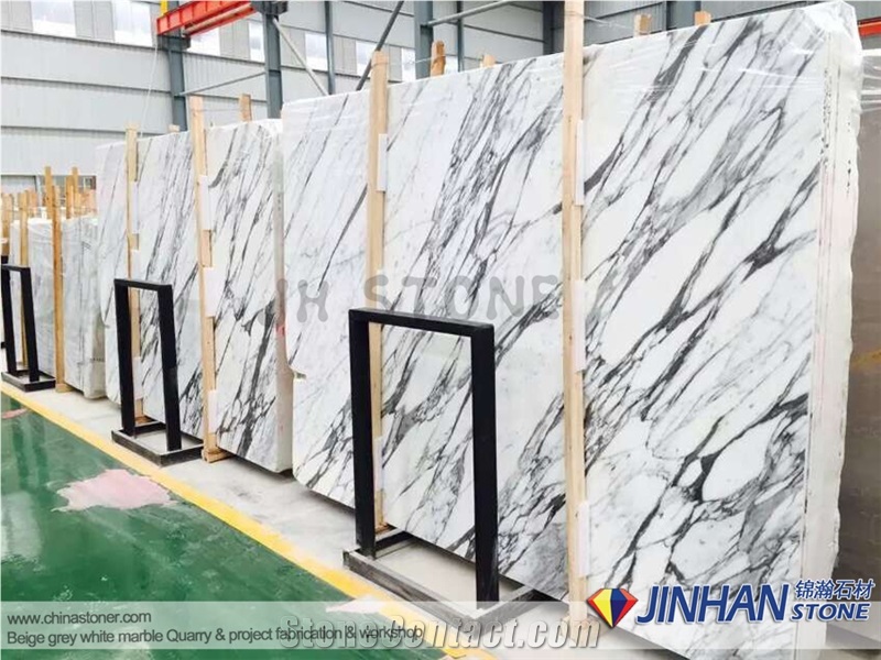 Statuarietto Bianco Marble Staircase, Statuarietto White Marble Stairs, Bianco Statuario Marble Steps