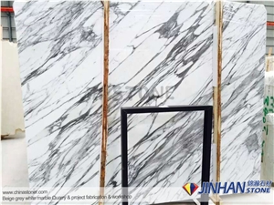 Statuarietto Bianco Marble Staircase, Statuarietto White Marble Stairs, Bianco Statuario Marble Steps