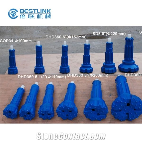 Down the Hole Drilling Dth Button Bit 165mm and Dth Hammer 6" for Sale