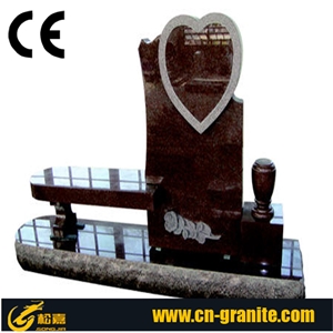China Black Granite Tree Carving Headstones,Cemetery Engraved Tombstones, Memorial Stone Gravestone,Custom Tombstone Monument Design, Western Style Single Monuments
