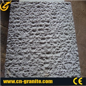 Chiselled Basalt, Sandblasted, Machine Pulled, Grey Basalt Floor Tile Hainan Black Basalt Tile, Cut to Size, Floor Paving Stone, Building Material, Exterior Stone, for Project