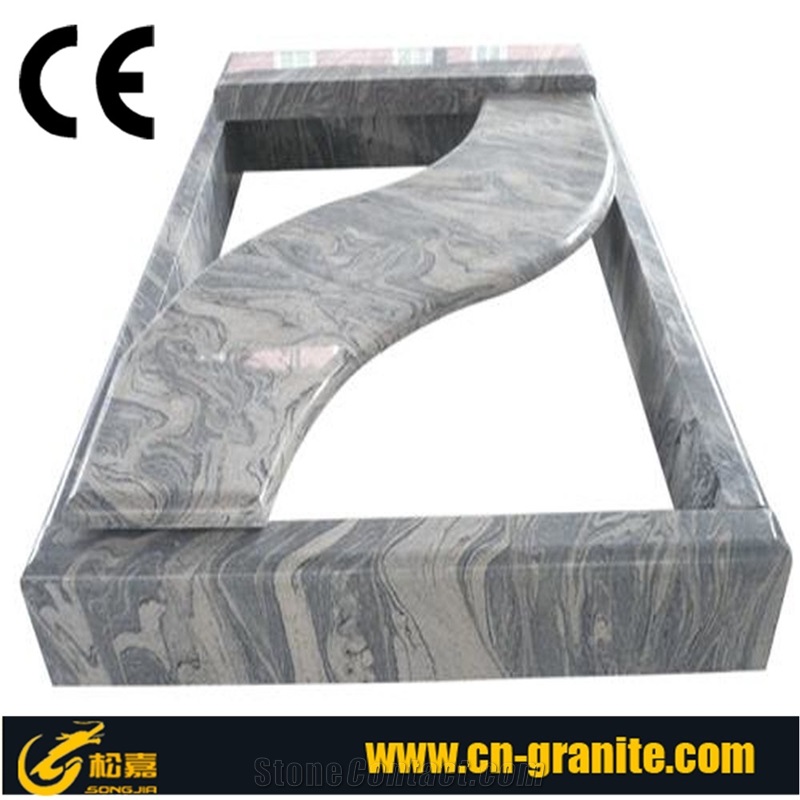 Grey Granite Upright Design Tombstone,Polished Grey Monuments, Cheap Price,Russia Tombstone,Single Headstone Monuments High Quality