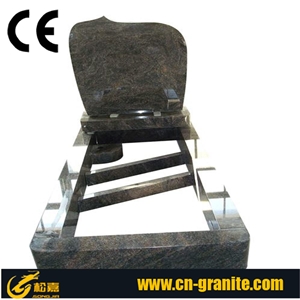 Grey Granite Upright Design Tombstone,Polished Grey Monuments, Cheap Price,Russia Tombstone,Single Headstone Monuments High Quality