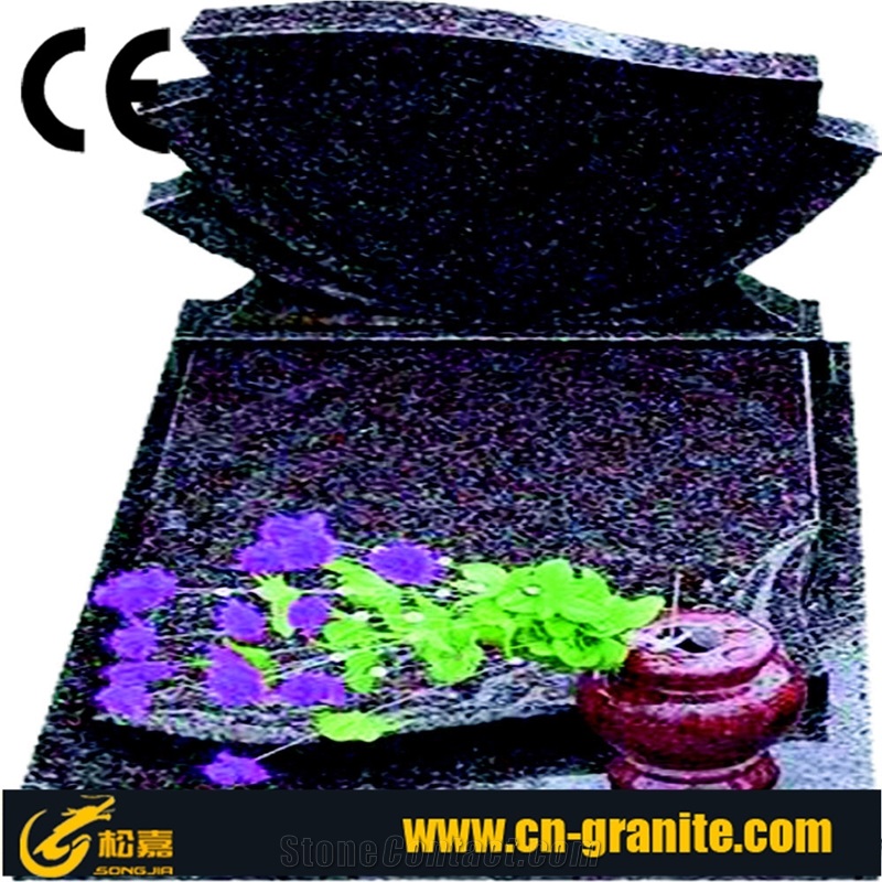 Western Style Tombstone European Style Stone Carving Tombstone Granite Stone Tombstone and Monument