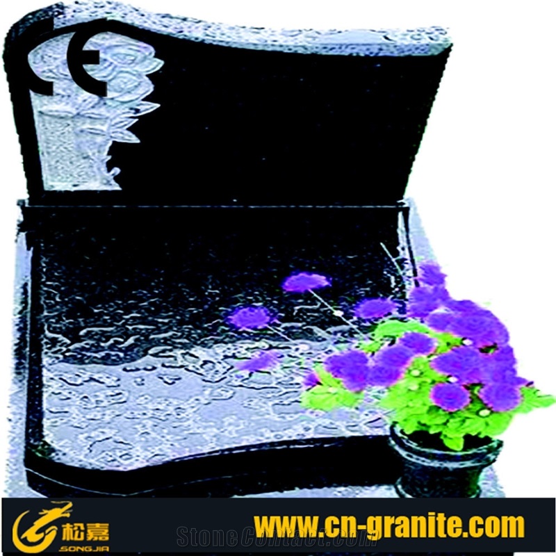 Western Style Tombstone European Style Stone Carving Tombstone Granite Stone Tombstone and Monument