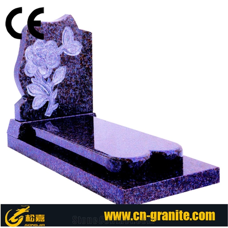 Western Style Tombstone European Style Stone Carving Tombstone Granite Stone Tombstone and Monument
