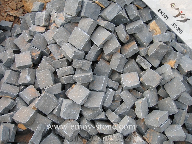 All Natural Basalt Stone Rubiks Cube Stone/Walkway Pavers/Driveway Paving Stone