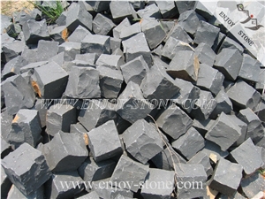 Black Basalt Natural Split Finish Pave Stone for Garden Landscaping/Walkways/Driveway/Chinese Zhangpu Black Basalt