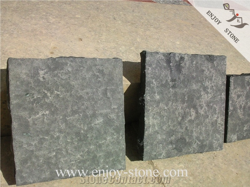 Cheap Black Flamed or Exfoliated Patio Paver Stones / ZP Black Patio Pavers / Paving Set / Black Basalt 