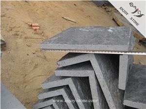China Black Basalt Stone Corner Quoins/Corner Tile/Zhangpu Black Grey Basalt Quoins