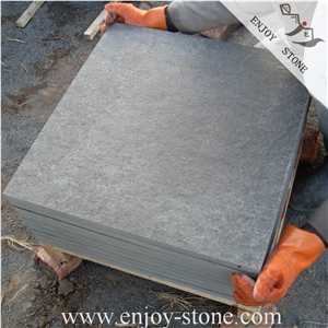 Flamed & Brushed Chinese Cheap Mongolia Black Basalt Slabs/Tiles/China Black Basalt