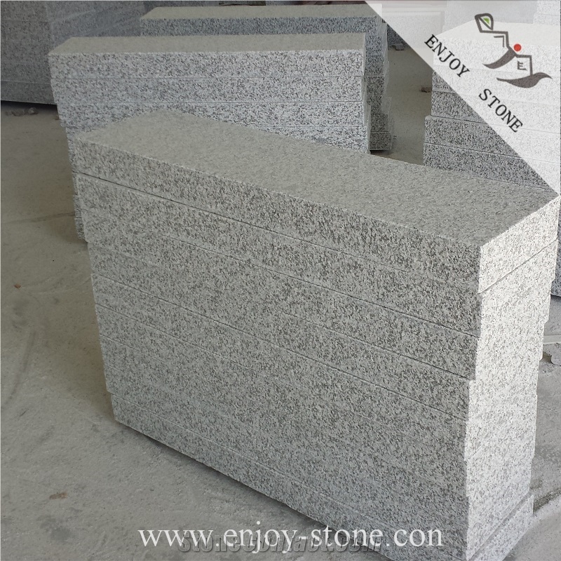 Flamed Sesame White/Padang White G603 Granite Kerb Stone/China G603 Grey Granite Driveway Block Stone