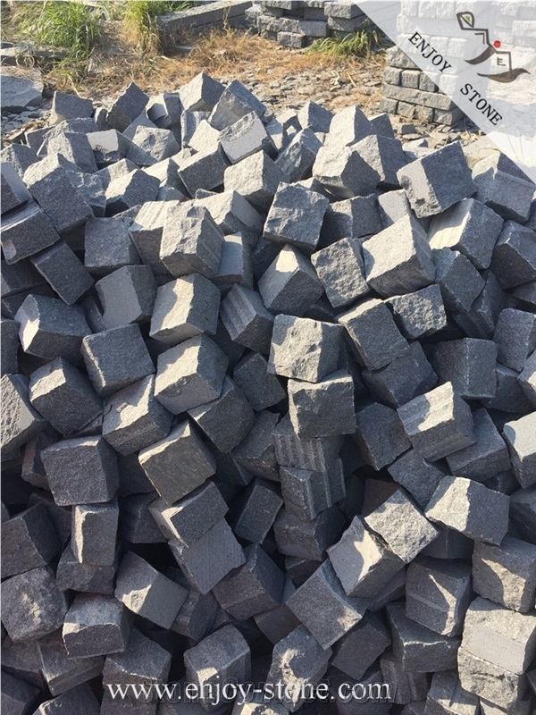 Granite G654 Granite/Padang Dark/China Dark Grey Cobble Stone Pavement for Walkway/Driveway
