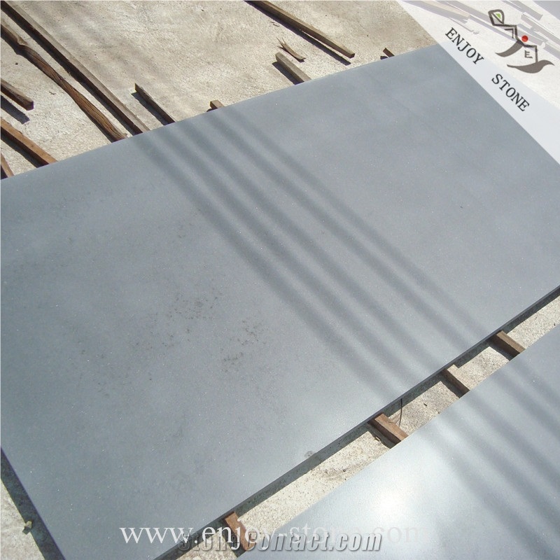 Grey Basalt/Basalto/Basaltina/Hainan Grey Basalt Stone/Honed Slate Tile, China Grey Basalt Flooring/Wall Cladding Tiles