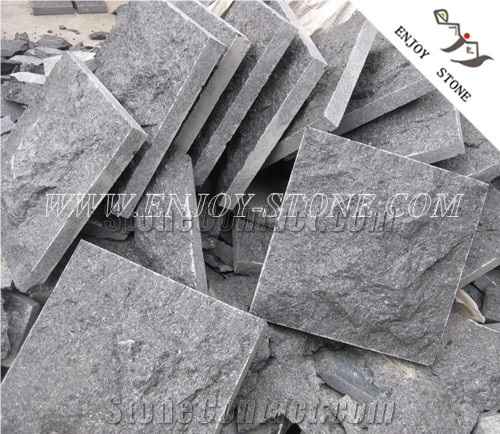 Mushroom/Natural Split G684 Black Basalt/Black Pearl Coverings in Stone for External Wall Cladding