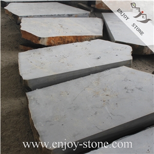 Random Zhangpu Black Basalt Flagstone/Machine cut/Sawn Cut Basalt Crazy Paver/Irregular Flagstone