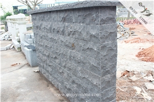 Split Face China Black Basalt Decorative Walling Tile Outdoor/Zhangpu Black Basalt Walling Tiles