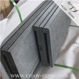 Swimming Pool Coping Stones/G684 Black Basalt/Black Pearl/Fuding Black Natural Stone Pool Coping, China Black Basalt
