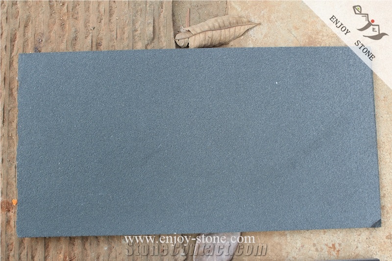 Water Jet Hn Black Basalt Cut Tiles Used for Wall Cladding